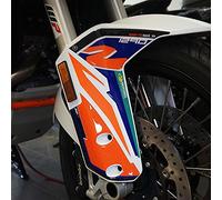 labelbike - 3D Stickers Motorcycle Fork Protection and Decoration in Resin Compatible with KTM 1290 Super Adventure R 2021-2022 - Color Blue Orange Carbon