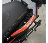 labelbike - 3D Stickers Motorcycle Handles with Top Box Decorations and Resin Protections compatible with Morbidelli T1002VX 2025 - Color Red Carbon Gray