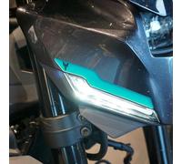 labelbike - 3D Stickers Motorcycle Muzzle Decoration and Protection in Resin Compatible with Yamaha MT 09 2024-2025 Cyan Color