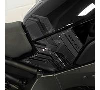 labelbike - 3D Stickers Motorcycle Tank Side Protections and Decorations in Resin Compatible with Yamaha MT-10 and SP 2022 - Color Carbon Grey Black