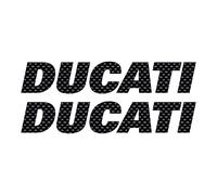 labelbike - Kit 2 Stickers Writings for Motorcycle Tank Stickers Compatible with Ducati Racing