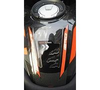 labelbike - Motorcycle Tank Pad Sticker in 3D Gel resin compatible with Ktm 1290 Super Adventure S-T-R 2015 - 2020 - black
