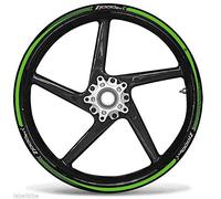 labelbike - Stickers Stripes Motorcycle Rims Wheels 17 Protection Kit compatible with KAWASAKI Z1000sx Tuning - green