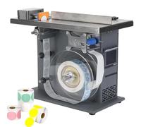 Labeling Machine 200W, Semi-Automatic Labeler 90-Degree, PLC Centering, 15-30 Pcs/Min for φ15-30mm Products, Ideal for Food, Electronics, and Printing