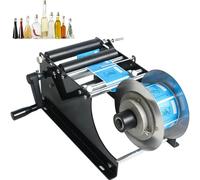 Labeling Machine for Round Bottles, Manual and Semi-Automatic Adhesive Label Applicator, Efficient Round Label Application for Various Bottles