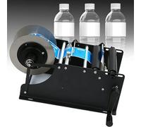 Labeling Machine, Manual Round Bottle Sticker Applicator, 30 Labels/Minute for Cans and Plastic, Efficient Labeler for Small Business and Home Use