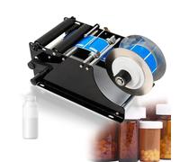 Labeling Machine Round Bottle, Bottle Labeler with Adjustable Handle, 30 Times per Minute Label Applicator, for Diameter 15-120mm, High Less Than or Equal to 150mm Bottles