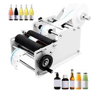 Labeling Machine, Semi-Automatic Applicator for Pressure-Sensitive Adhesive Labels, Adjustable Speed 30 Labels/min, Compatible with Various Label Sizes