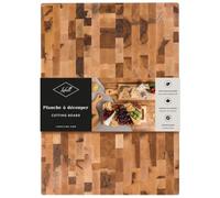 LABELL Boards Maple End Grain Butcher Block, 12x16x1.25'', L12164 | Checkered Cutting Board, Handcrafted in Canada, Thick, for Meat, Cheese, Charcuterie