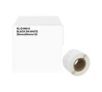 Labelling Tape Compatible DYMO RL-D-99010T-BK/WT-28MM89MM Adhesive Black on White 28 x 89 mm Thermal