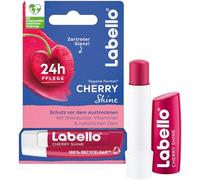 Labello Cherry Shine Lip Balm, Lip Care with Soft Red Shine for 24 Hours Moisturising, Nourishing Lip Balm with Shea Butter and Cherry Aroma (4.8 g)