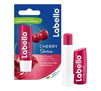 Labello Cherry Shine Lip Balm with Soft Red Shine and Shimmer Pigments and Cherry Flavours, Lip Care without Mineral Oils