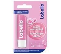 Labello Lip Care Soft Rose Lip Balm, Moisturizing and Gently Softening, Natural Finish, 4.8 g x 6