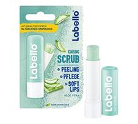 Labello Lip Scrub Aloe Vera (5.5 ml), Innovative Lip Balm with Scrub Particles of Natural Origin, Gentle Lip Scrub with Vitamin E