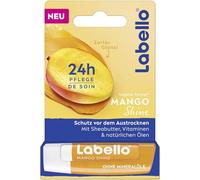 Labello Mango Shine Scented Lip Balm with Natural Oils and Mango Flavour, Nourishing Lip Balm for a Delicate Shine on the Lips (4.8 g)