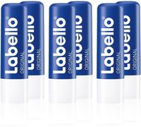 Labello Original Lip Balm 6 Pack (6 x 4.8 g) for Naturally Beautiful Lips, With