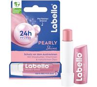 Labello Pearly Shine Lip Balm, Lip Care with Shimmering Pearlescent Shine for 24-Hour Moisture, Nourishing Lip Balm with Shea Butter and Natural Oils (4.8 g)