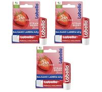 Labello Strawberry Shine Lip Balm, 4.8g (Pack of 3)