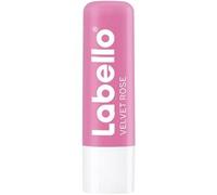 Labello Velvet Rose Lip Balm (4.8g) - Lip Balm with Subtle Rose Fragrance for Rosy Radiant Lips - Nourishing Lip Balm without Mineral Oils