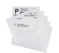 LabelMore 7.5 inch X 5.5 inch Clear Self-adhesive Top Loading Packing List Pouches, Shipping Label Envelopes, Mailing Pouches For Shipping Clear, 100pcs, White