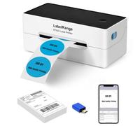 LabelRange - E-commerce Label Printer, Thermal Printer 4x6, 300DPI, Bluetooth and USB, Compatible with iOS, Android, Windows, USPS, Pirate Shippo