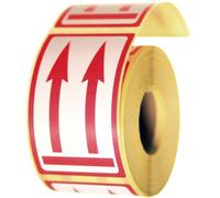 Labels-Direct "This Way Up" Double Arrow Packaging Label 120mm x 70mm 1 Roll - 500 Labels Easy Peel Sticky Parcel Postage Shipping Warning Labelling