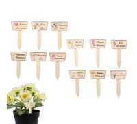 Labels for | Design Markers For Outdoor Set of 12 | Reusable Stakes for Vegetables Fruits Flowers Trees