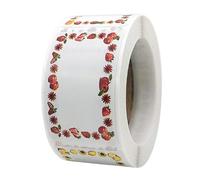 Labels for Food Containers - 1000 Pieces In Removable - Canning Labels, Jars Bags Freezer Bottles Wine Homemade Jam and Vinegar and More