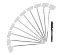 Labels for - Reusable Labels for 10 Pieces Labels Stainless Steel Wipe Clean Indoor Flowers