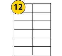 LABELS4U 100 Sheets A4, 12 Labels per Sheet, Size 105 x 48mm (1200 Labels)