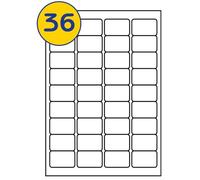 LABELS4U 100 Sheets A4, 36 Labels per Sheet, Size 48.9 x 29.6mm (3600 Labels)