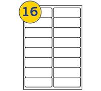 LABELS4U 20 Sheets A4, 16 Labels per Sheet, Size 99.1 x 33.9mm (320 Labels)