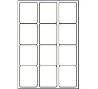 LABELS4U 50 Sheets A4, 12 Labels per Sheet, Size 63.5 x 72mm (600 Labels)