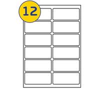 LABELS4U 50 Sheets A4, 12 Labels per Sheet, Size 99 x 42.3mm (600 Labels)