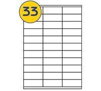 LABELS4U 50 Sheets A4, 33 Labels per Sheet, Size 70 x 25.4mm (1650 Labels)