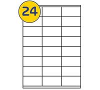 LABELS4U 500 Sheets A4, 24 Labels per Sheet, Size 70 x 36mm (12000 Labels)