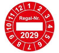 LabelTec Annual Test Badge 2026 Shelf Examination Sticker Diameter 30 mm Round Test Badge with Placeholder for Control Maintenance Inspection on Storage Shelf Test Labels Self-Adhesive LTC013 (10