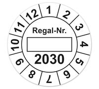 LabelTec Annual Test Badge 2026 Shelf Examination Sticker Diameter 30 mm Round Test Badge with Placeholder for Control Maintenance Inspection on Storage Shelf Test Labels Self-Adhesive LTC013 (100