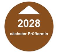 Labeltec Annual Test Badges 2026 Diameter 30 mm Test Sticker Next Test Date Self-Adhesive Vinyl Plaques for Maintenance Safety Test Inventory Machine Control LTC014 (50, 2028)