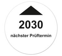 Labeltec Annual Test Badges 2026 Diameter 30 mm Test Sticker Next Test Date Self-Adhesive Vinyl Plaques for Maintenance Safety Test Inventory Machine Control LTC014 (50, 2030)