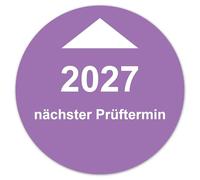 Labeltec Annual Test Badges 2026 Diameter 30 mm Test Sticker Next Test Date Self-Adhesive Vinyl Plaques for Maintenance Safety Test Inventory Machine Control LTC014 (10, 2027)