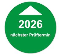 Labeltec Annual Test Badges 2026 Diameter 30 mm Test Sticker Next Test Date Self-Adhesive Vinyl Plaques for Maintenance Safety Test Inventory Machine Control LTC014 (10, 2026)