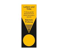 LabelTec Test badge for ladders and steps - next test according to BetrSichV §3 (6) and DGUV Information 208-016 sticker 50 x 145 mm self-adhesive film waterproof LTF002 (10)