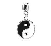 LaBenie Dangle Taichi Yin Yang Charm, Silver