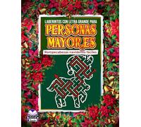 Laberintos con letra grande para personas mayores: Rompecabezas navideños fáciles, libro de laberintos con letra grande para adultos y personas ... de memoria festivos divertidos y relajantes