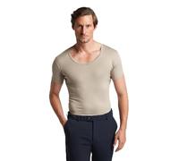 LABFRESH Men’s V-Neck Undershirt - Sweat-Proof, Odour-Repellent & Invisible Under Shirt - Lyocell-Cotton Stretch Blend Khaki