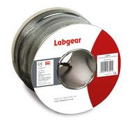 Labgear 100m Coaxial Satellite Cable RG6 - Black Digital Aerial, Data & Satellite TV Cable Double Shielded, Gas-Injected Foam, Professional Quality BS EN 50575 Certified