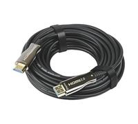 Labgear 10m Fibre Optic HDMI Cable, Active Optical 4K HDMI 2.0 Lead with Ethernet, High Speed 18Gbps, HDR, ARC, CEC Support, Lightweight Slim HDMI Cable for Long Distance Installations