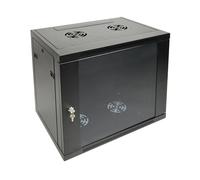 Labgear 12U Wall Mount Server Cabinet 420mm Depth Network Rack Enclosure with Locking Glass Door Ventilated Steel Panels for 19 inch IT Equipment Patch Panels AV Devices Toolless Flat Pack Assembly