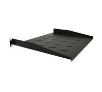 Labgear 1U Rack Shelf 19 Inch Server Rack Shelf, 20kg Load Capacity Vented Cantilever Shelf 350mm Depth, SPCC Steel Rack Mount Shelf for Network Cabinets and Server Racks, Black